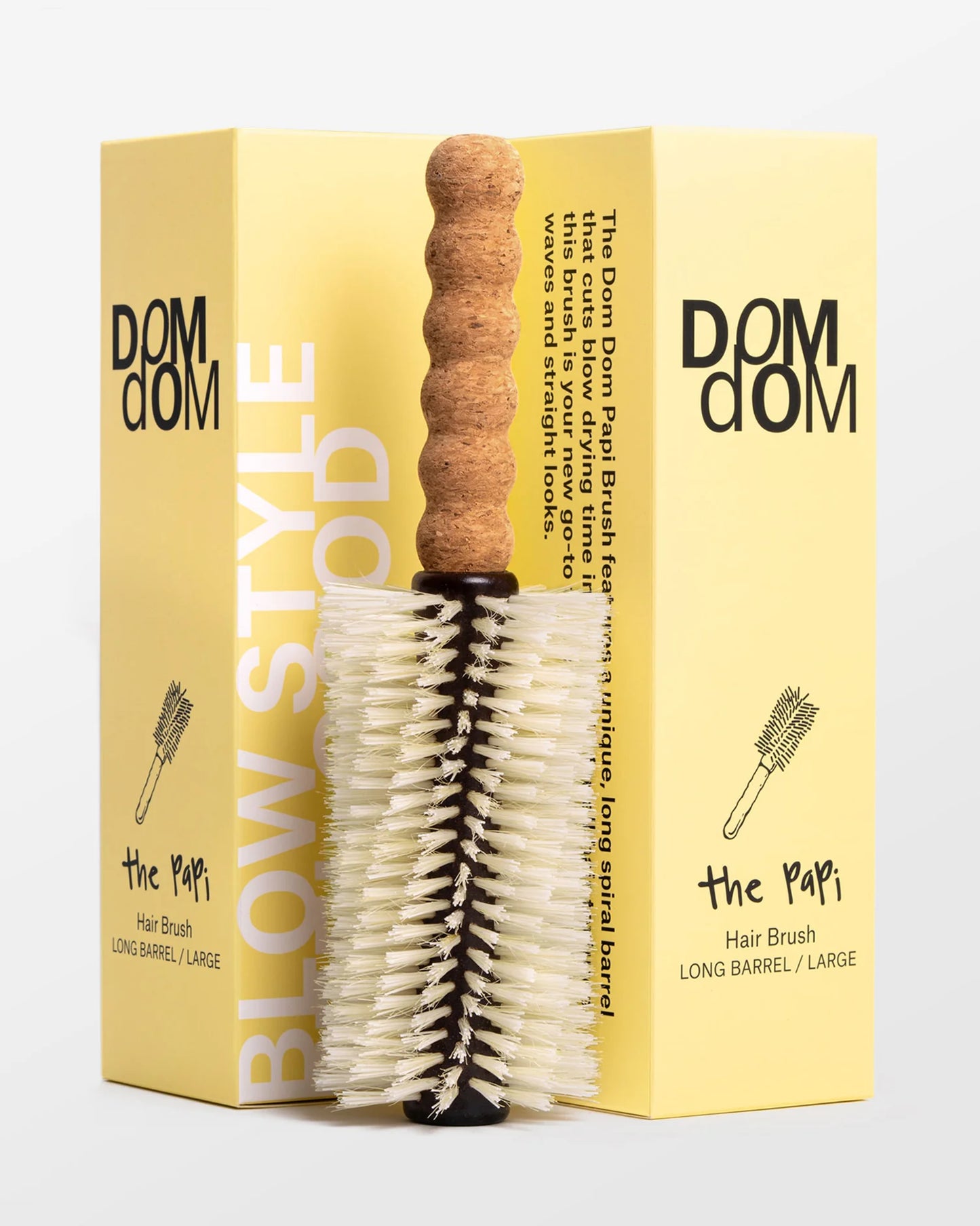 Dom Dom The Big Papi Long Barrel Boar / Nylon Brush
