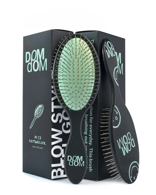 Dom Dom #13 Detangler Brush (Green)